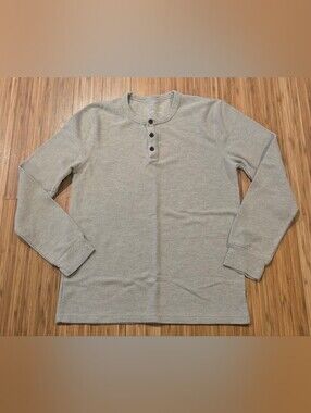 Mutual Weave Classic Long-Sleeve Henley Shirt - Men
